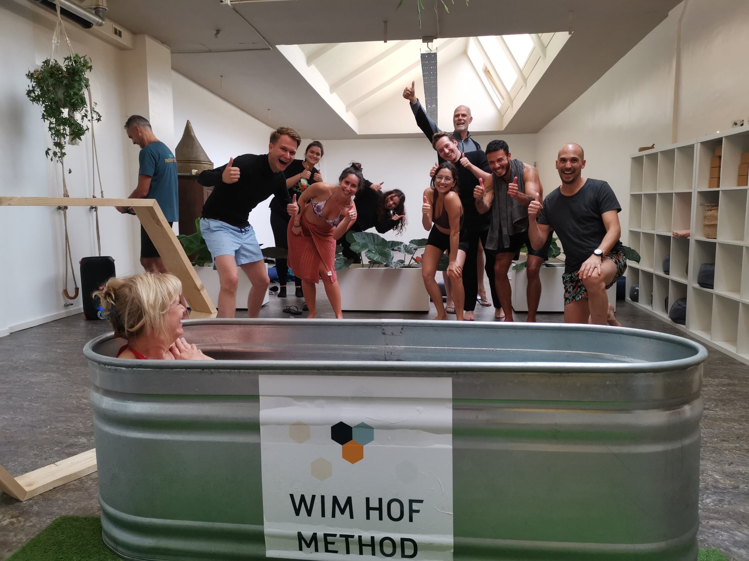Having fun during a teambuilding workshop